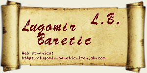Lugomir Baretić vizit kartica